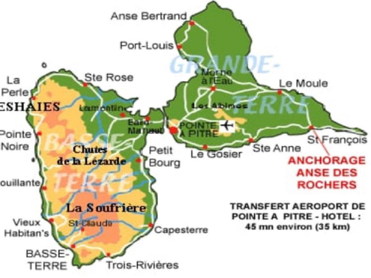 Villa Creole Domaine Prive De L'Anse Des Rochers Сен-Франсуа Экстерьер фото